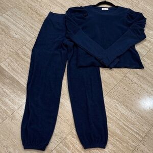Goldie Navy Crewneck Sweatshirt & Pants Set